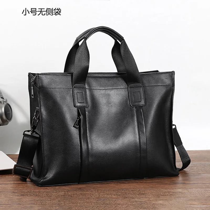 NZPJ Business Leder herren Handtasche Top Schicht Rindsleder Aktentasche Casual Schulter Messenger Tasche Geeignet für 14 Zoll Laptop – Detail 21