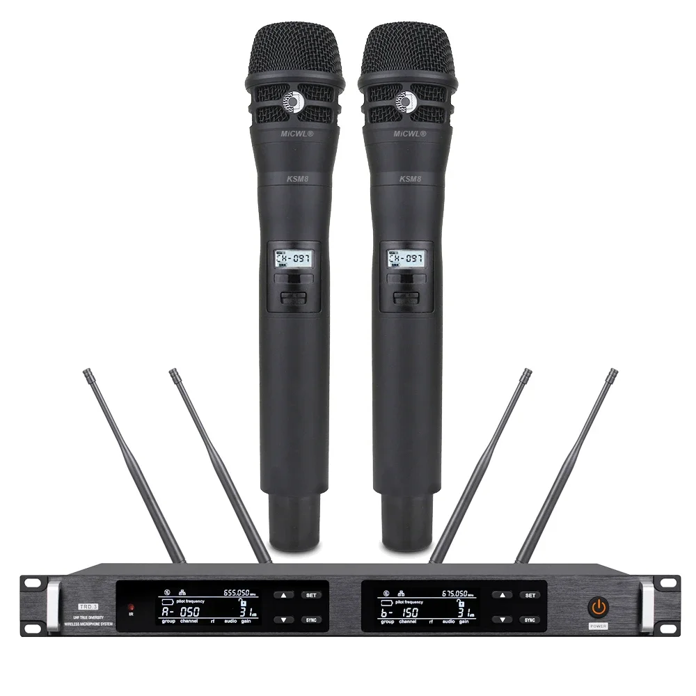 ULXD24 Stage Performance Level 2 Channel Wireless Microphone System ULXD4 Receiver AD2 Transmitter SM8 True Diversity 500m Range