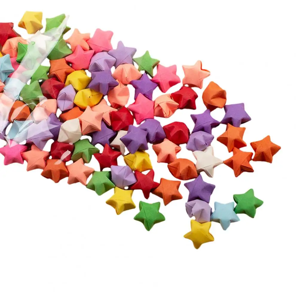 100Pcs Origami Star Decorative Wishing Bottles Glow-in-the-dark Finished DIY Paper Crafts