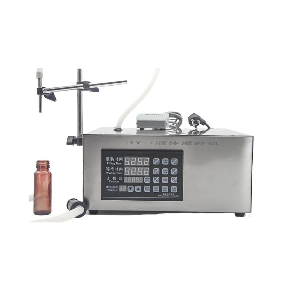 

HY-1 Cheap 4LPM Electric Diaphragm Pump Juice Wine Milk Beverage Bottle Water Liquid Filling Machine