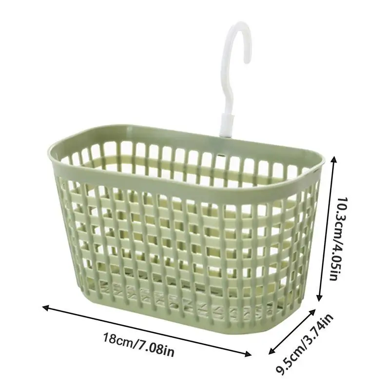 Wall Basket Breathable Mesh Organizer with 360 Degree Rotation Hook Drain and Storage Hung Basket for Fruit Bathroom and Kitchen