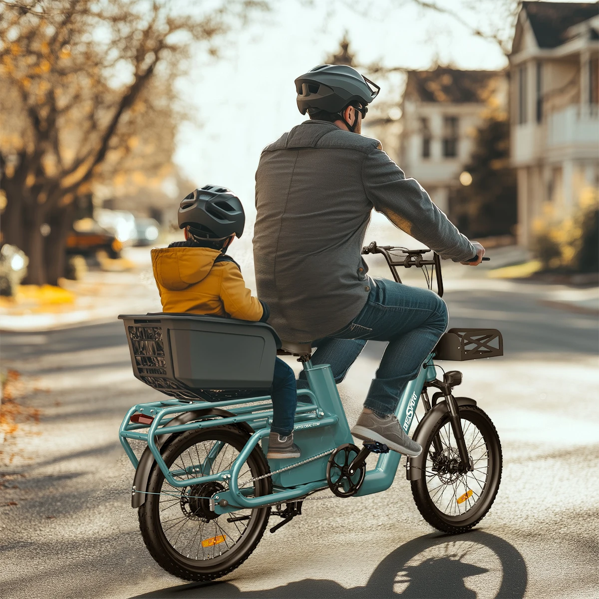 

TULX High Horsepower Long Range Electric Cargo Bike OT01 EU/UK Warehouse Aluminum Frame Lithium Rear Carrier 150kg Load