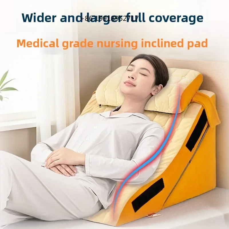 Acid Reflux Medical Incline Cushion,Adjustable Elderly Back Pad,Full Wrap Mat,Cervical Support Half-reclining Pillow JJ784