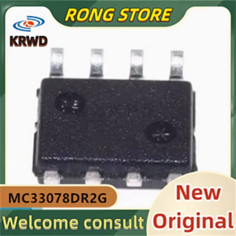 (25PCS) MC33078DR2G MC33078 33078 SOIC-8 New and Original Chip IC