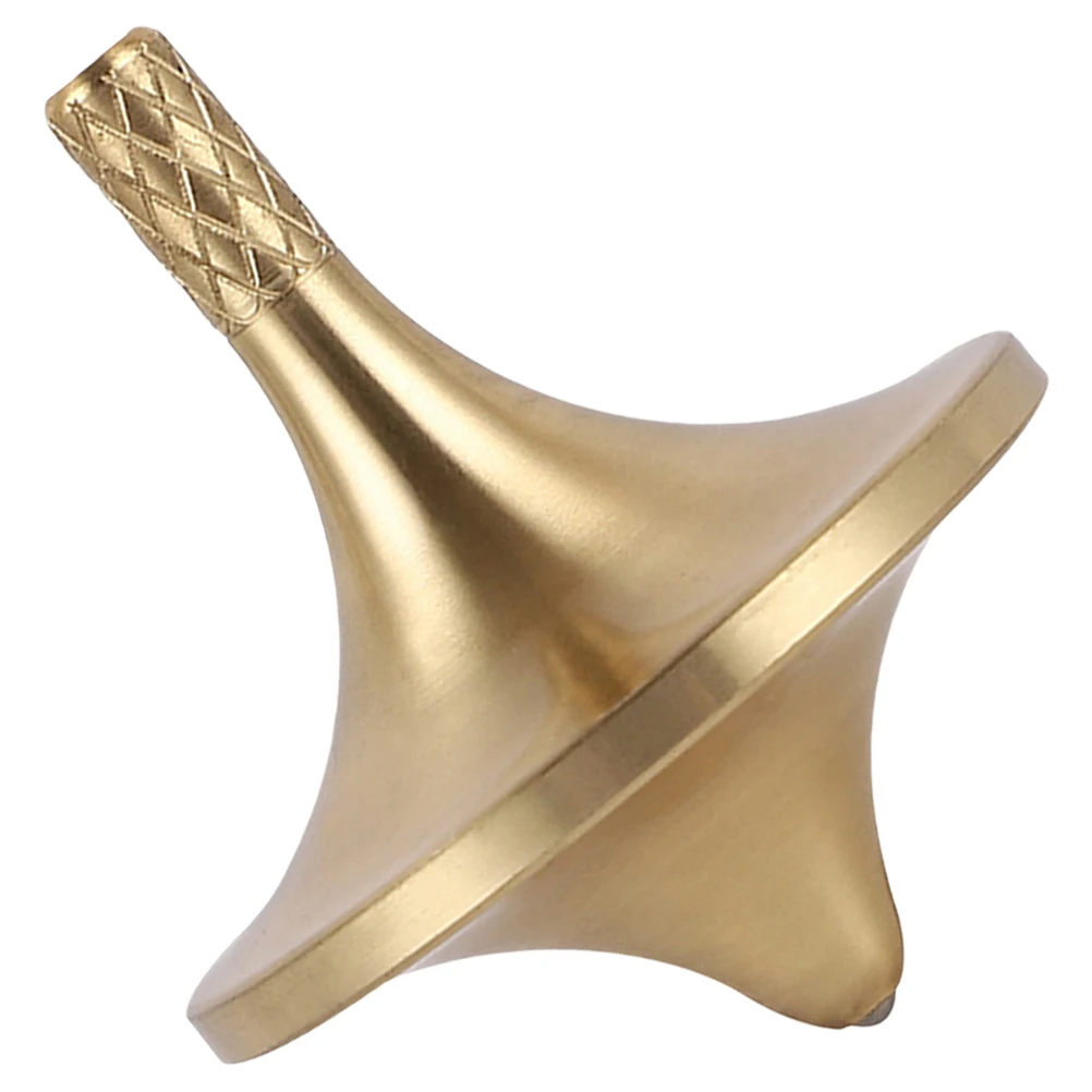 لعبة الجيروسكوب النحاسي الأصفر المتين خفيفة الوزن وصغيرة الحجم وغير مرقمة للتخفيف الضغط التفاعلي