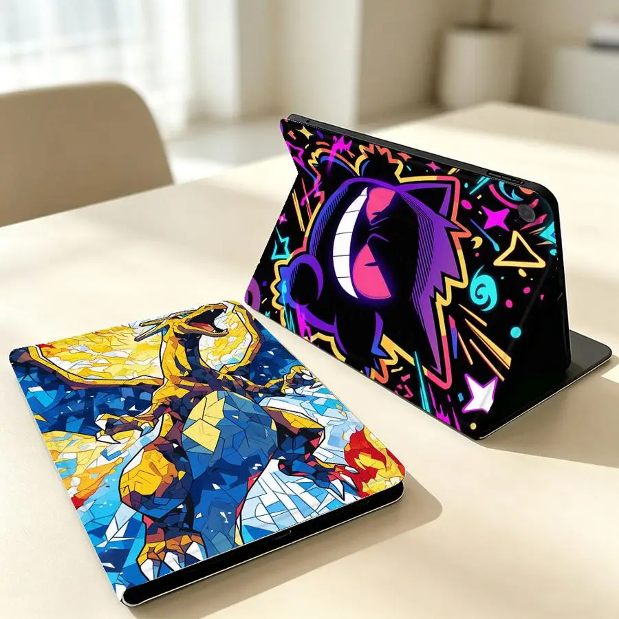 with Pencil Slot Case for Samsung Galaxy Tab S11 S10FE S9+ S10 Lite A8 A9Plus S10 Plus S7 S8+ A7 Lite A11 S9 FE Pokemons Cool