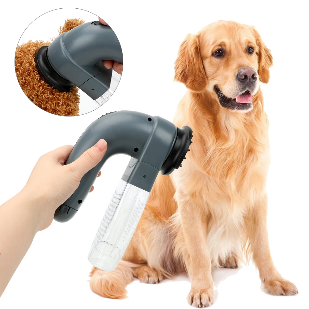 Portable Electric Suction Device Pet Grooming Cat Dog Animals Hair Comb Vacuum Fur Cleaner Cat Dog Deshedding Clipper