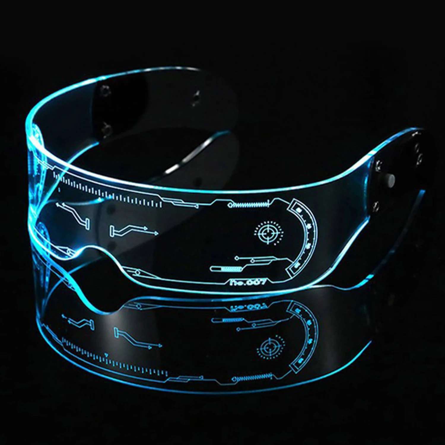 1 PC Cool Luminous Color LED Light Up Glasses Glowing Neon Light Flashing Party Glasses For Nightclub DJ Dance Party Decorate