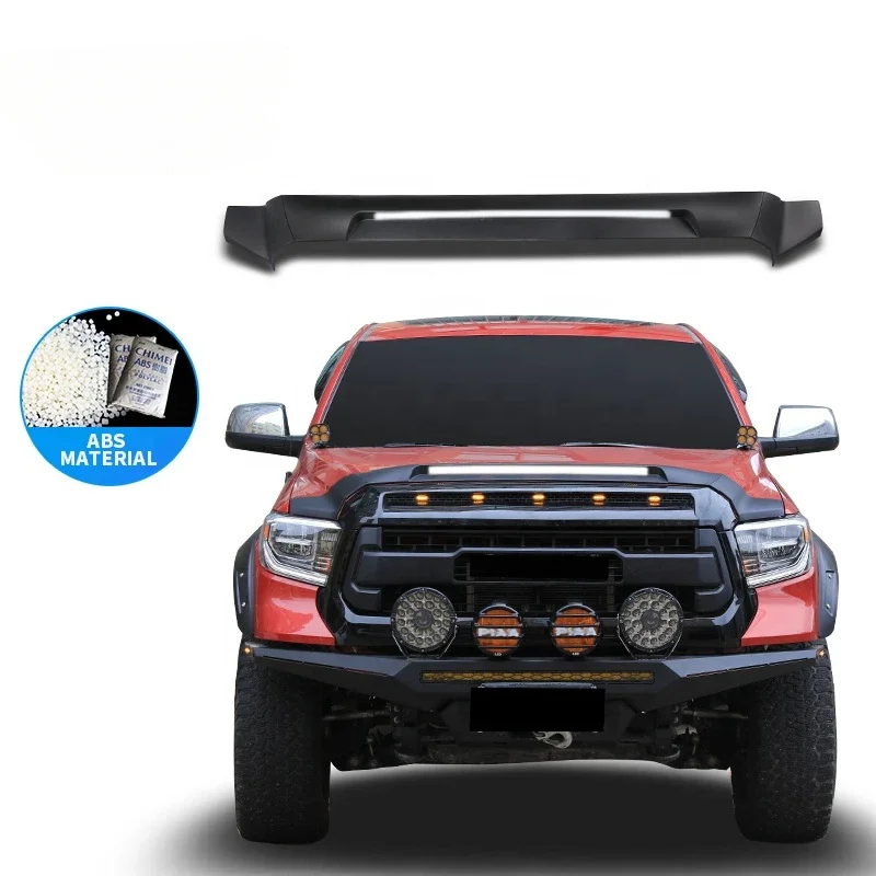 High Quality Factory Hood Bonnet Guard With Streamer Light with LED for TOYOTA Tundra 4D 5D