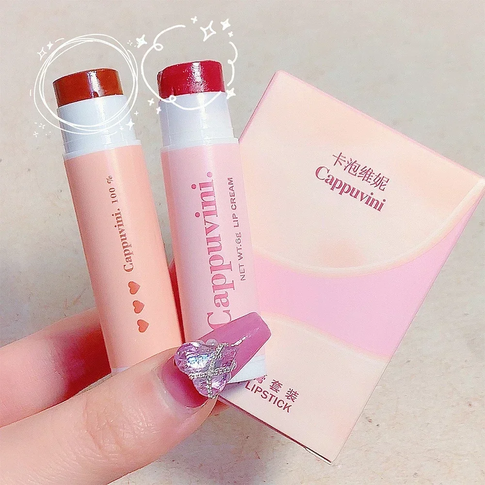 Colored Lip Balm Set Moisturizing Waterproof Lip Tint Lasting Lipstick Jelly Mirror Solid Lip Gloss Lips Makeup Cosmetic 1/3PCS