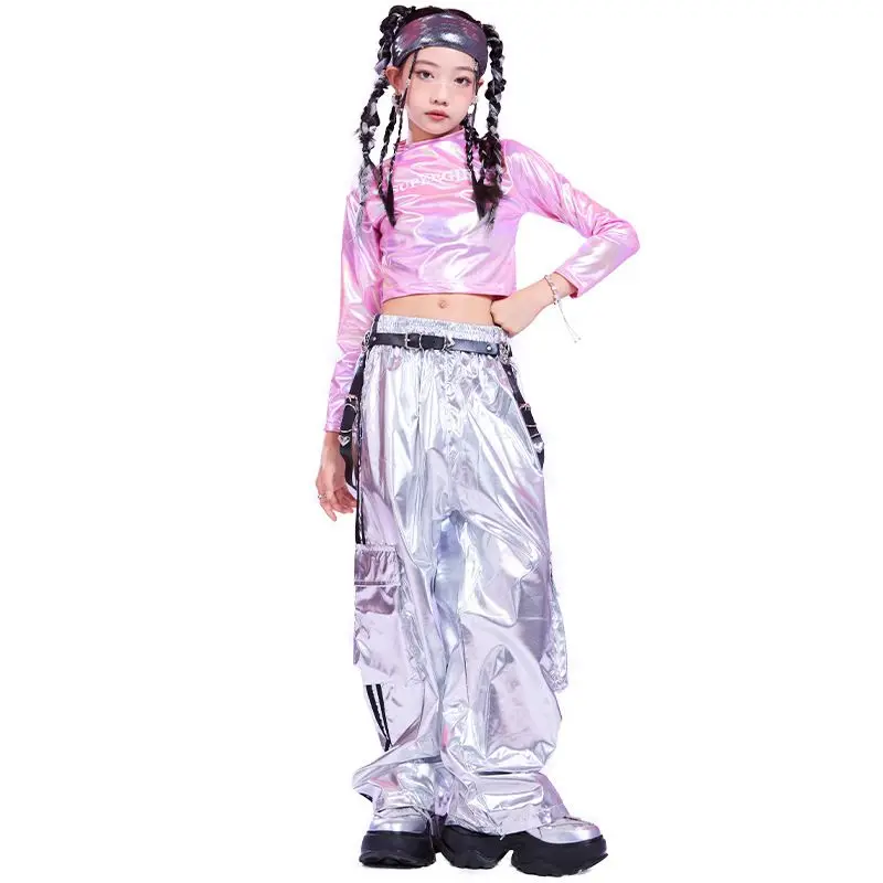 Jazz Dance Kleidung für Mädchen Street Dance Kinder Trend Herbst Winter Performance Kleidung Hip Hop Performance Kleidung