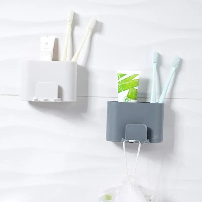 Toilet Toothpaste Toothbrush Storage Box Bathroom Cosmetic Storage Rack Household Punch-free Electric Toothbrush Holds Organizer