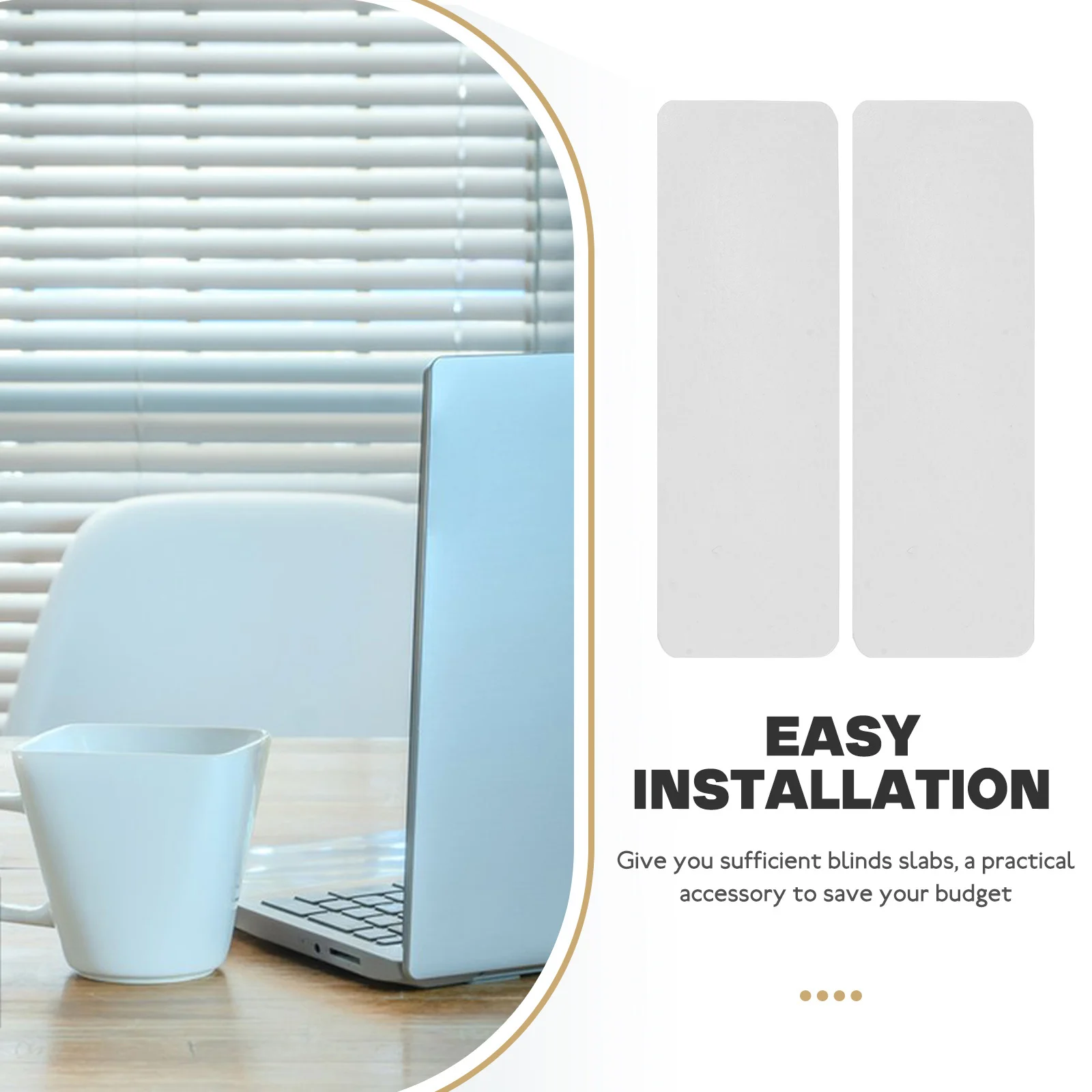 

10pcs Curtain Repair Patches Self-Adhesive Horizontal Blind Slats Fixing Tabs For Window Blinds Repair Parts Replacement