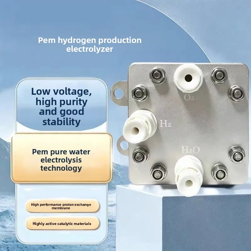 PEM hydrogen electrolyzer, pure water electrolysis hydrogen-oxygen machine, laboratory industrial hydrogen production 600ML