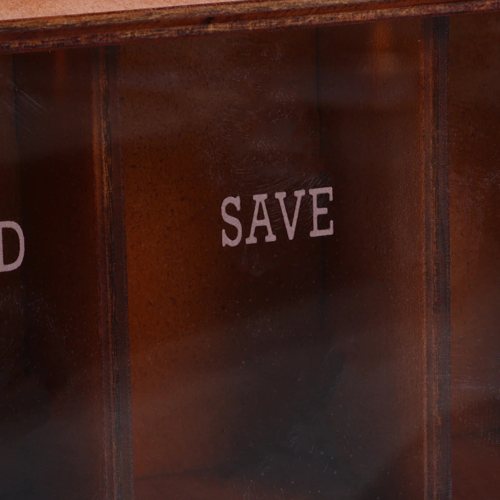 

Decorative Piggy Bank Wood Acrylic Coin Jar Reusable Money Pot For Saving Habit Training Desktop Decoration Cash Storage