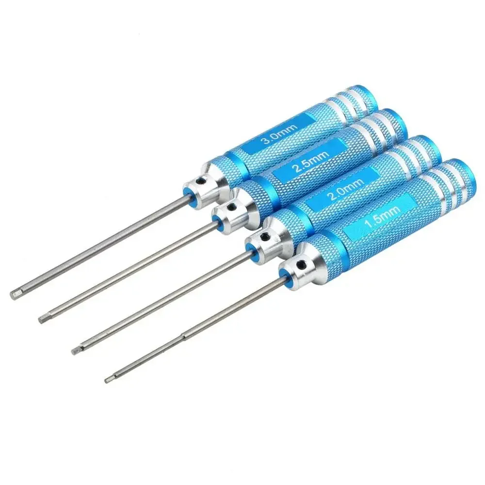 

4PCS/SET 1.5mm/2mm/2.5mm/3.0mm Hex Driver Hex Screw driver Tools Kit Set For RC Helicopter Repair tool