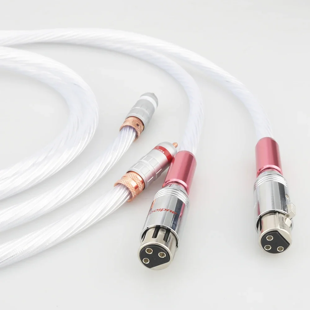 

Pair HIFI Silver Plated Analog RCA Audio Interconnect Cable RCA Male to XLR Female Plug for Amplifier CD DVD Player