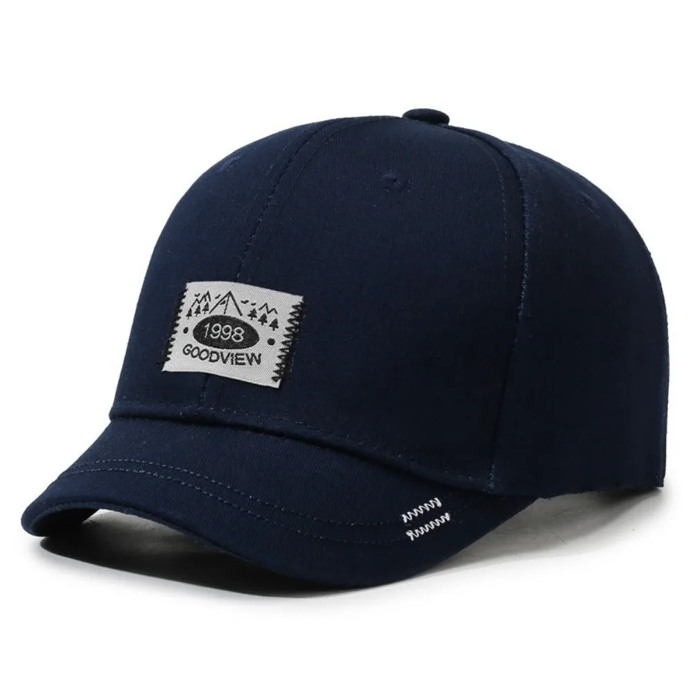 Unisex Short Brim Baseball Cap All Season Short Brim Duckbill Hat Breathable Face-Slimming Casual Baseball Cap Outdoor Sports