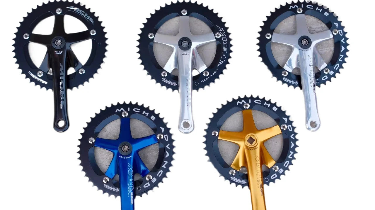 

Square Hole Retro Dental Disk Dead Flying Field Bicycle, Single Speed Racing Dental Disk 144BCD Crank MICHE