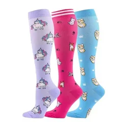 압축 양말 의료 혈액 순환 붓기 남성 여성 탄성 양말 야외 마라톤 피트니스 여행 비행 스포츠 양말