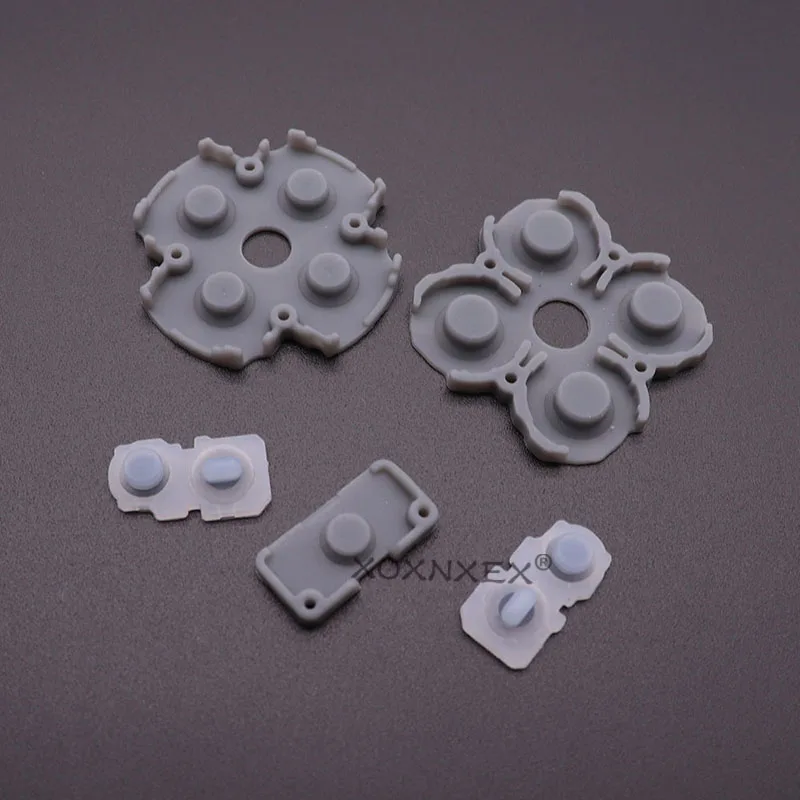 XOXNXEX 1set Silicone Conductive Rubber Adhesive Button Pad Keypads Silicone Buttons D-pad controller rubber for ps5 V1 V2