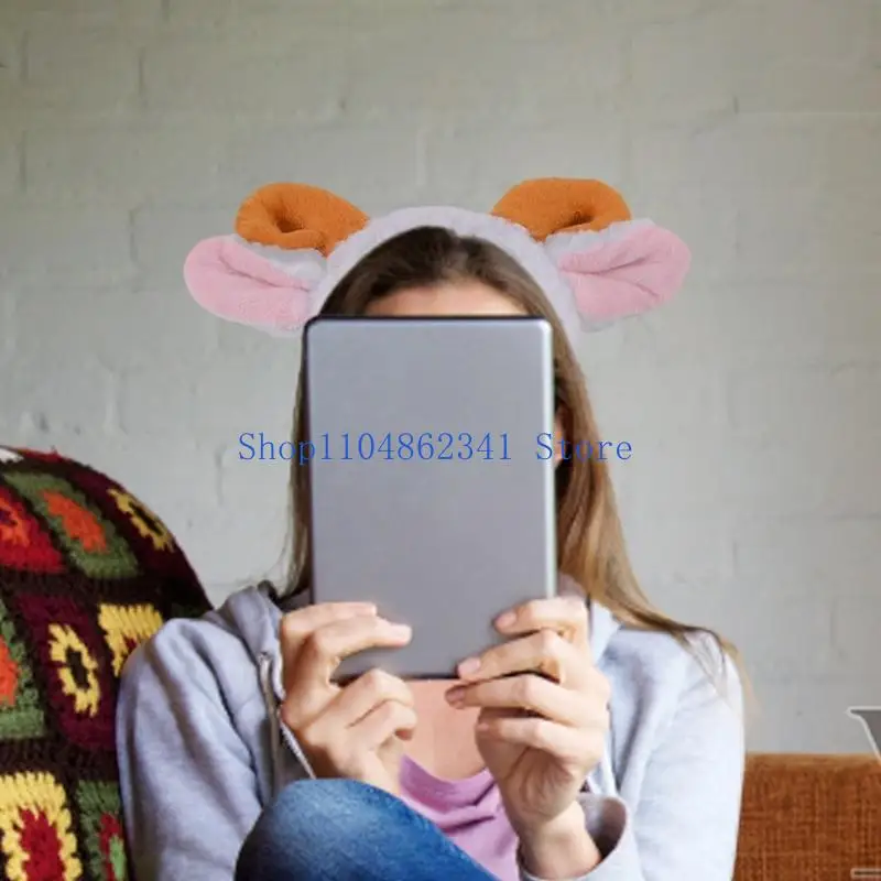 5ASD schapenkostuumset schapen oren hoofdband staart dier schapen cosplay kostuums schapen fancy jurk accessoires volwassenen