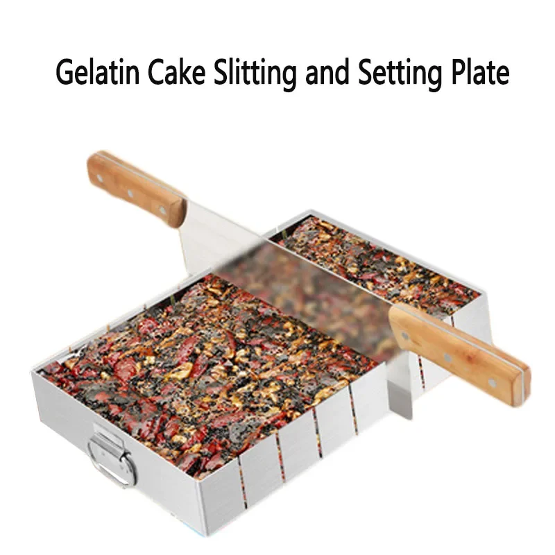 جديد حمار إخفاء قالب كعكة الجيلاتين الفولاذ المقاوم للصدأ لوحة التبريد المشقق ندفة الثلج كعكة سبليت (لا تشمل السكين والطعام)