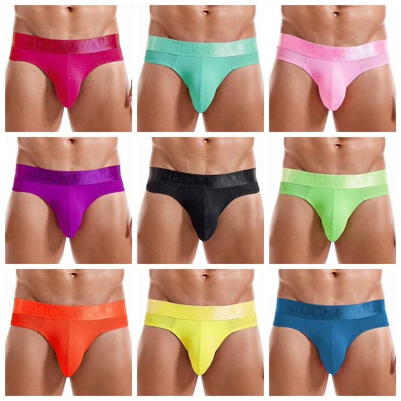 JOCKMAIL Super New Sexy Fashion Men\'s Thong Solid Color Dynamic Gay G-string LGBTQ Club Jockstraps Boy\'s Underwear T-back Pants