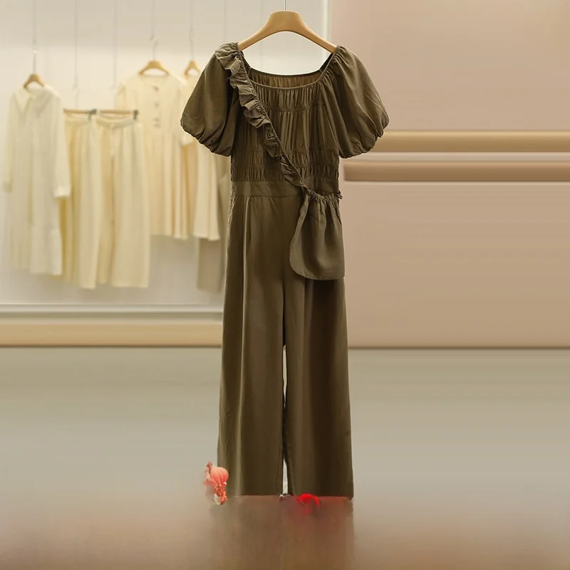 

Комбинезон Slim Fit ort Sve, сумка через плечо, однотонный, с квадратным воротником, женские модные брендовые длинные брюки, осенняя одежда