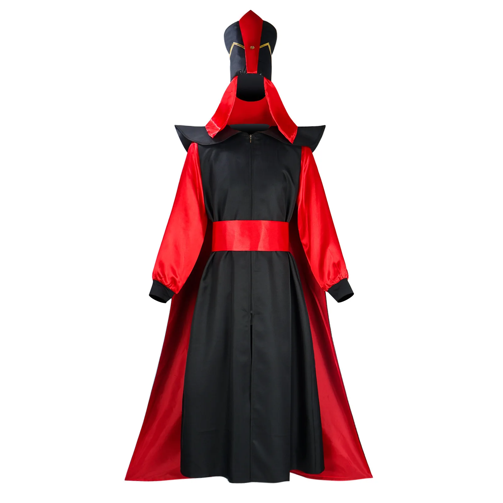 

Jafar Costume Adult Men Arabian Villain Jafar Cosplay Uniform Outfits with Hat Outfit for Halloween