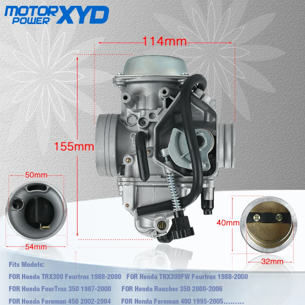 32mm Carburetor Carb For Honda TRX 350 TM FM FE TE TRX300 TRX400 FW TRX450 ATC250 SX TRX450 FE FM Foreman ATV Quads Parts