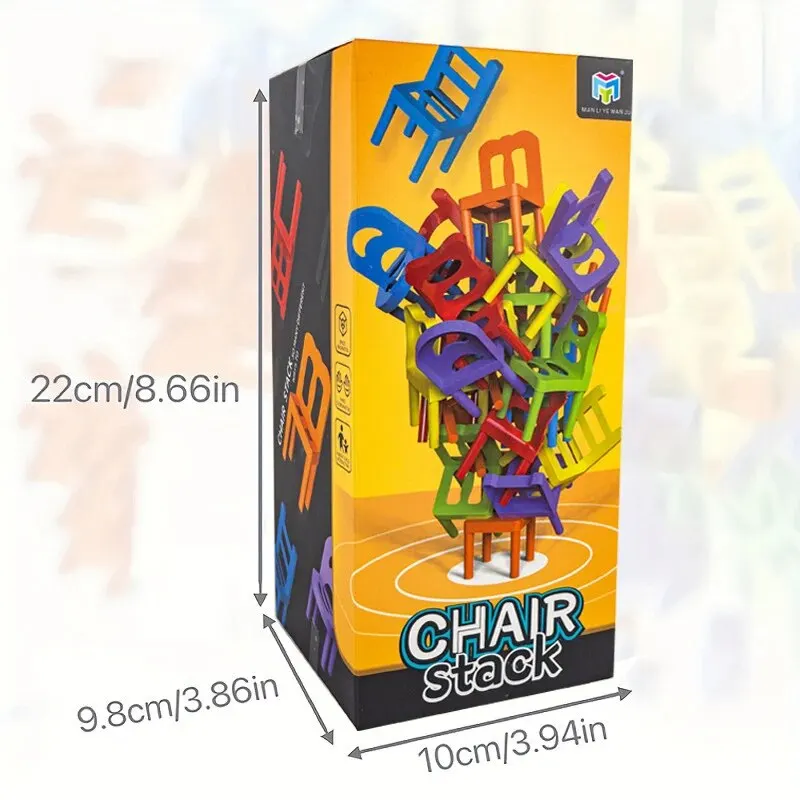 Stacking Chairs, Educational Toys, Building Blocks Stacking Chairs, Parent-Child Gathering Interactive Stress Reduction Toys