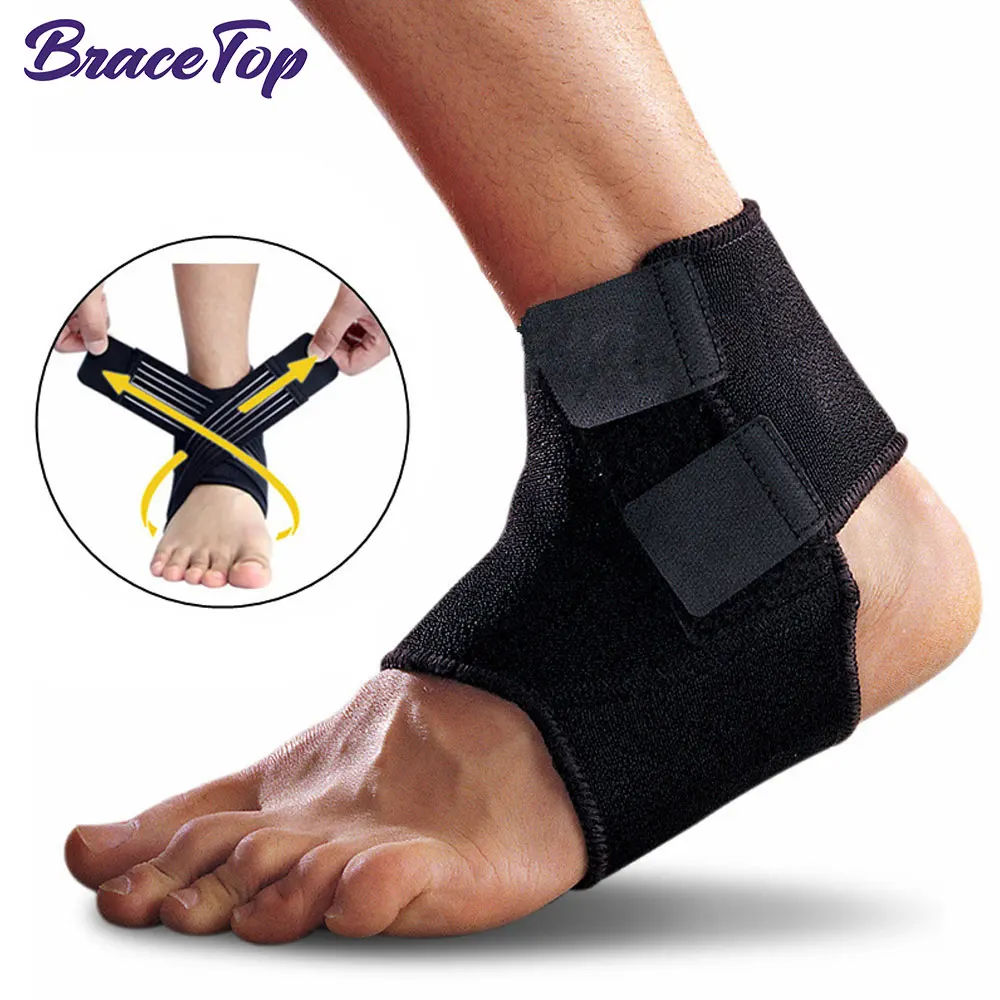 1PCS Sport Compression Ankle Support Brace Ankle Stabilizer Tendon Pain Relief Strap Foot Sprain Injury Wraps Basketball Running