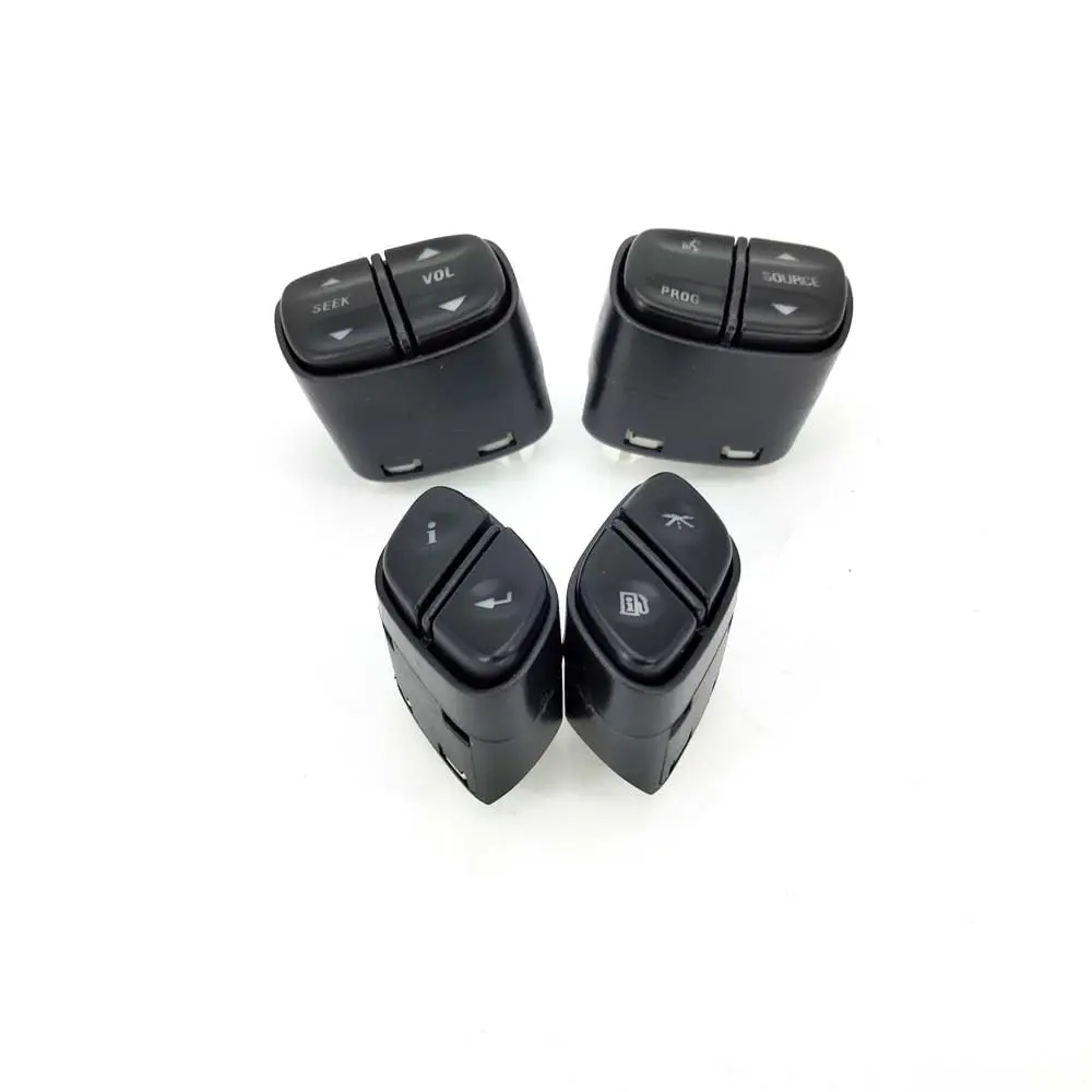 

4Pcs Steering Wheel Control Switch Buttons For 03-07 Chevy GMC Silverado Sierra