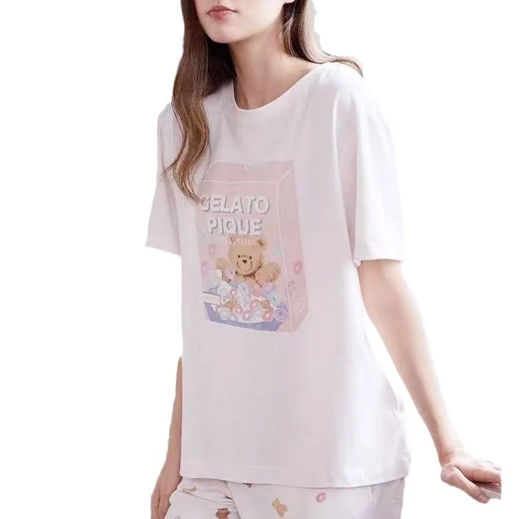 Japan Style Cotton Baby Bear On Cereal Box Pajamas