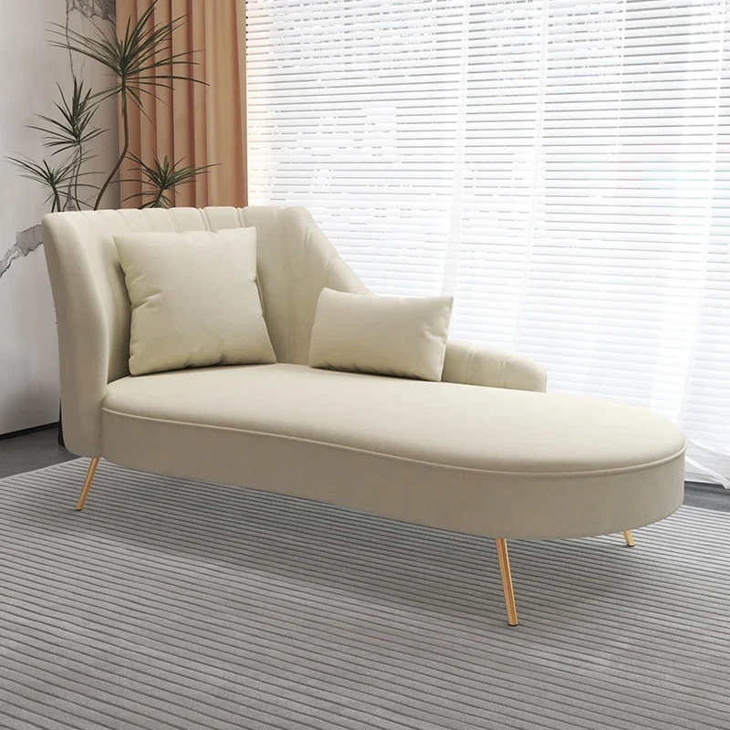 

Nordic balcony recliner bedroom curved sofa small apartment living room concubine chair light luxury hotel homestay lazy sofa