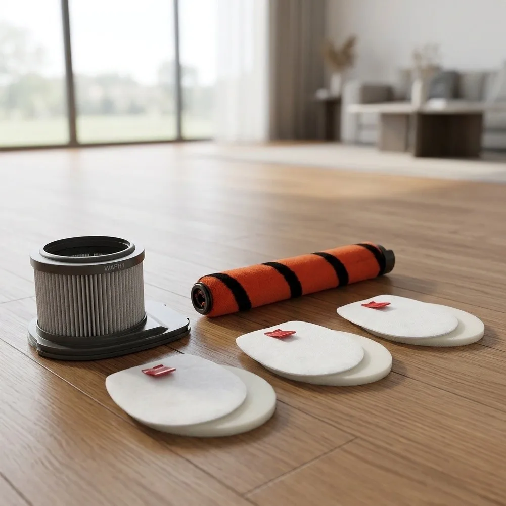 Replacement Filter Elements for Shark IZ300 IZ300UK IZ300UKT IZ320 Cordless Vacuum Cleaner with Filter Cotton and Roller Brush