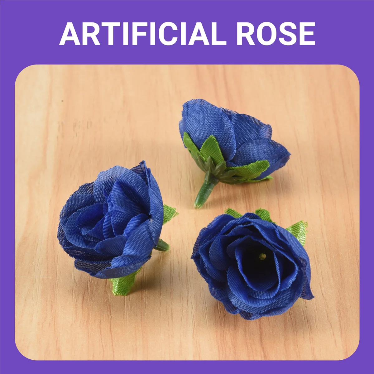 2025+50 artificial roses, 3 cm tall, wedding decoration, navy blue