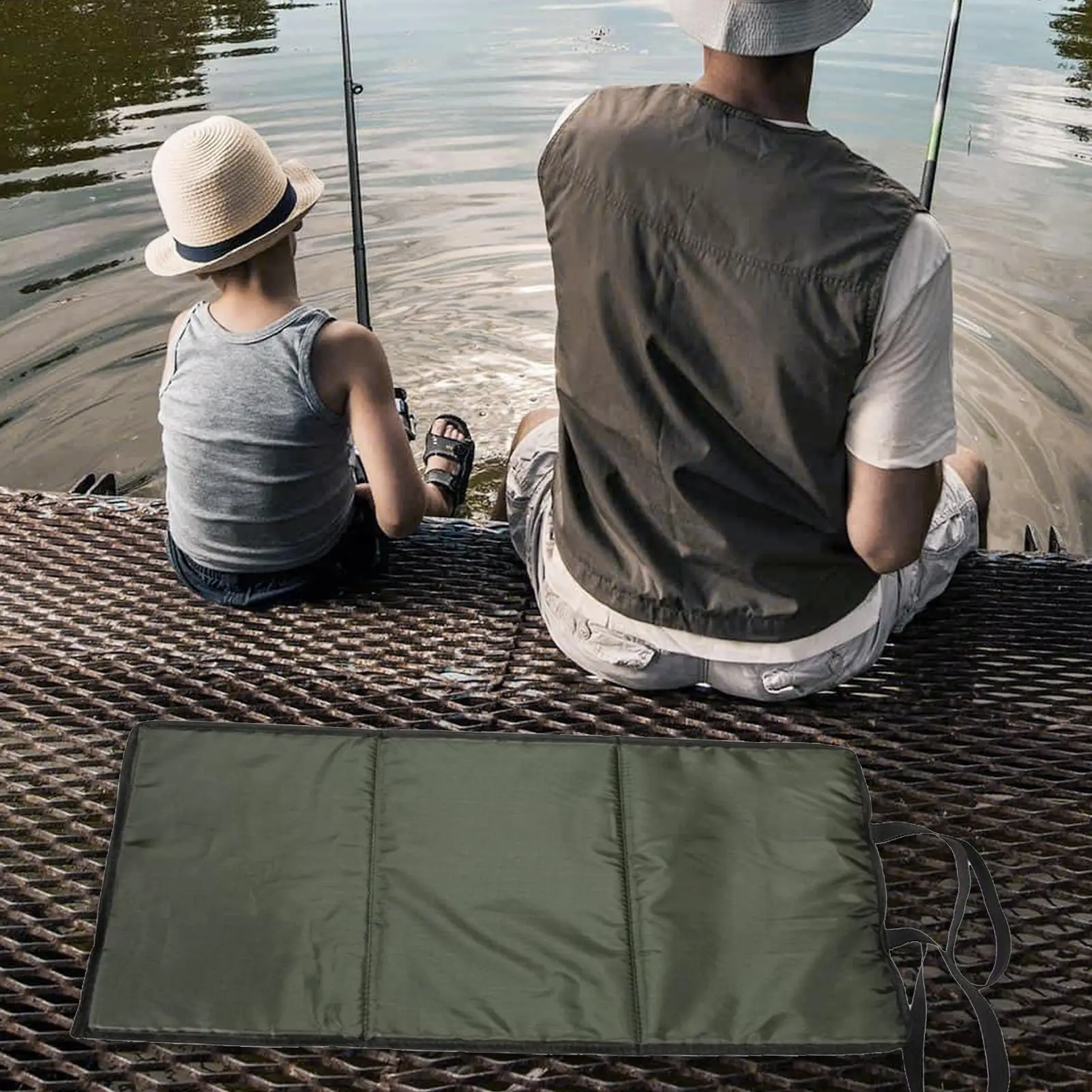 

Посадочный коврик для ловли карпа, складной мягкий коврик для посадки, снаряжение для рыбы, портативное рыболовное оборудование для папы, парня, отца, женщины и мужчины