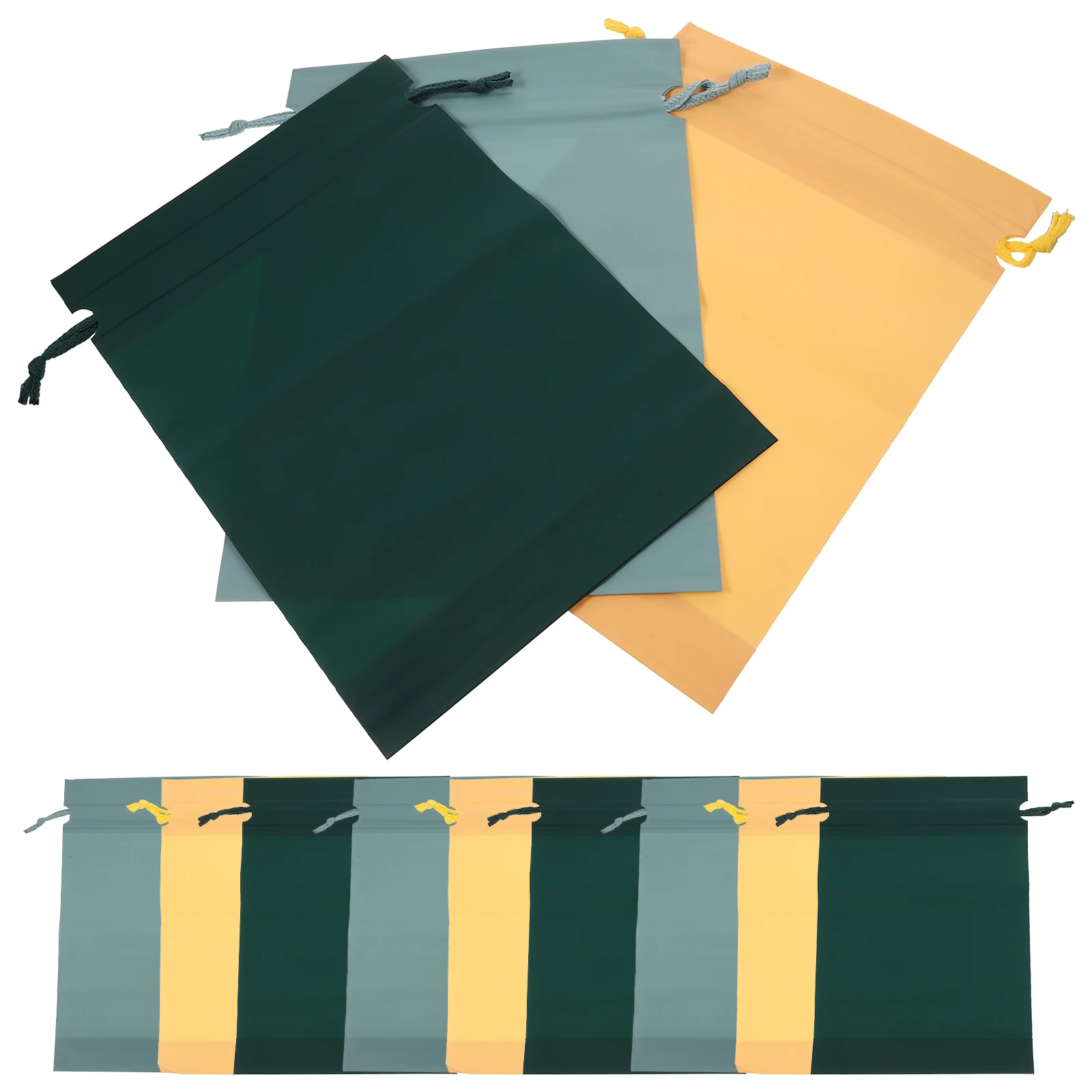 

12pcs Waterproof Storage Bag Drawstring Bags Small Clothing Large Capacity Travel Toiletry Bag Organizer PEVA Material