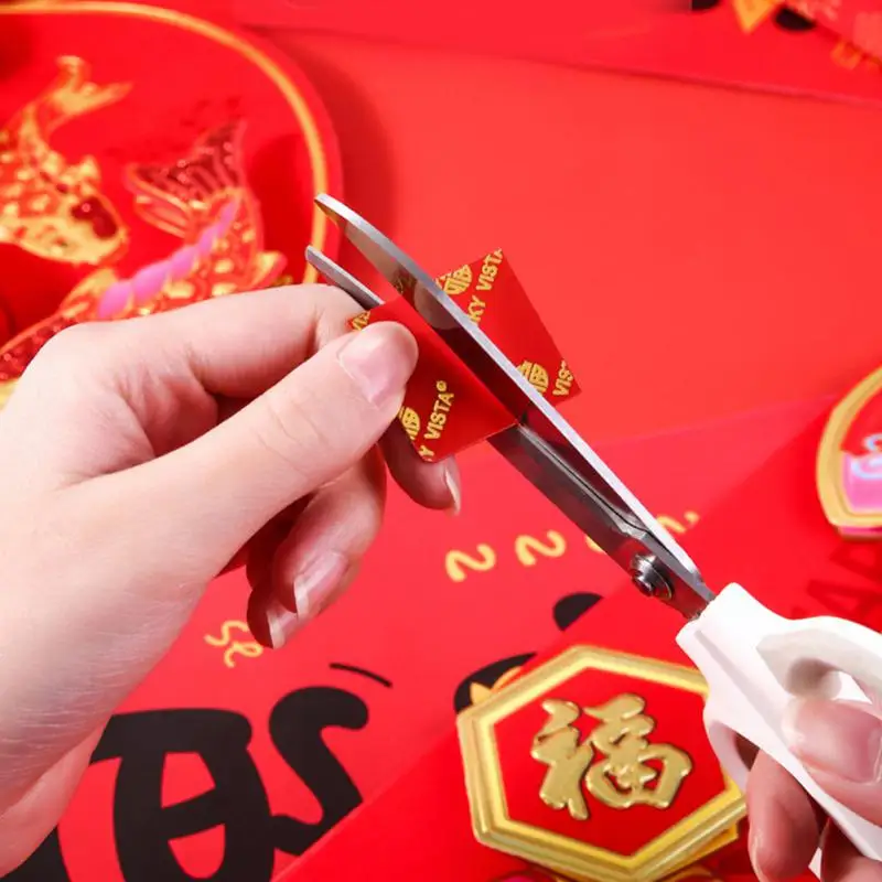 Adesivo acrilico rosso senza tracce forte elastico conveniente prodotti per la casa distico Stick Pvc cancelleria per ufficio ad alta viscosità