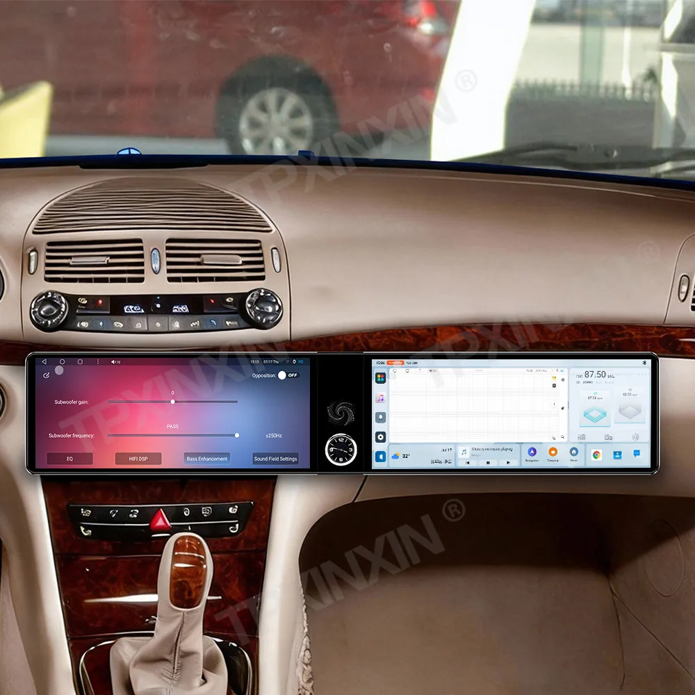 24,6 Zoll Android Auto Carplay für Mercedes Benz E-Klasse CLS W211 2005-2008 Autoradio GPS Navi Stereo Multimedia Player Headunit