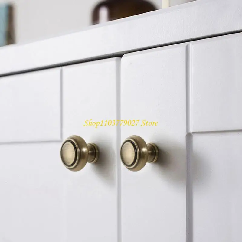 C4DF DIY Friendly Brass Drawer Pulls Elegant French Metal Handles For Wardrobe French Door Kitchen Cabinets Cupboards