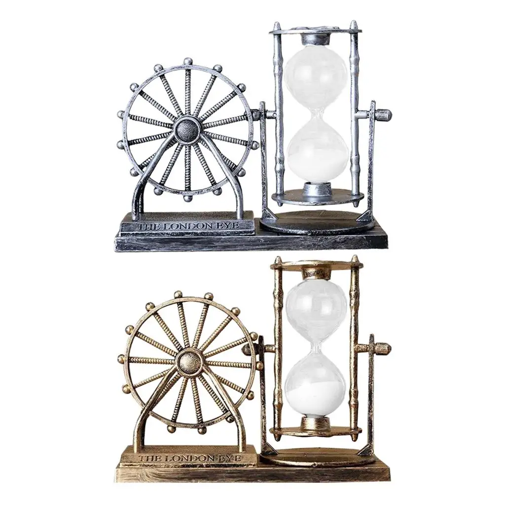 Hourglass Sand Timer Clock Yoga Sandglass Office Desktop Coffee Table Book