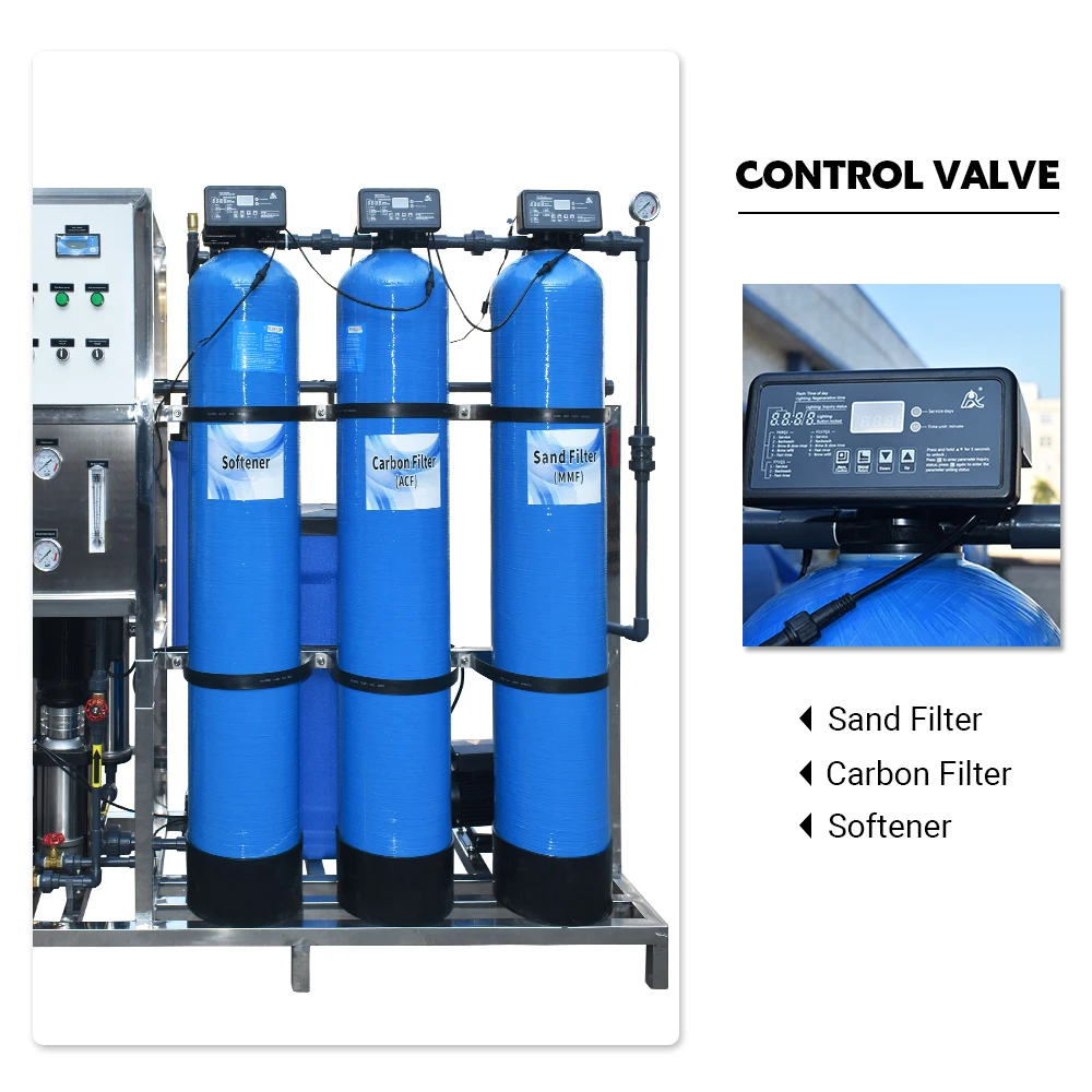 Industrial 98% Desalination Rate System Reverse Osmosis Equipment 500L/H RO Water Treatment Plant Drinking Machine