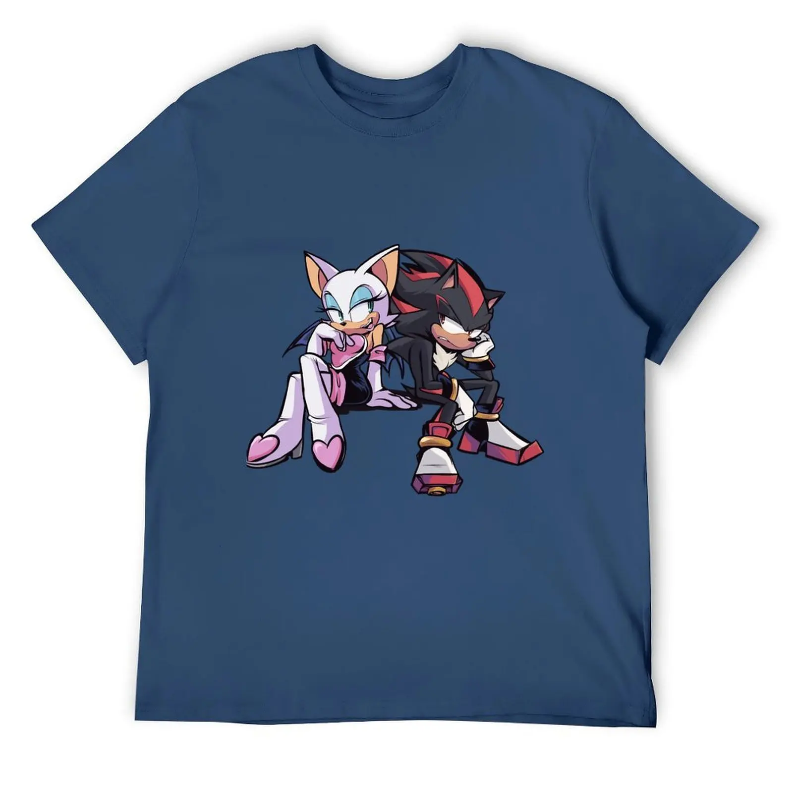 Gift For Men Shadow The Hedgehog Retro Vintage T-Shirt graphic tee shirt clothes kawaii clothes blue lock T-shirt men