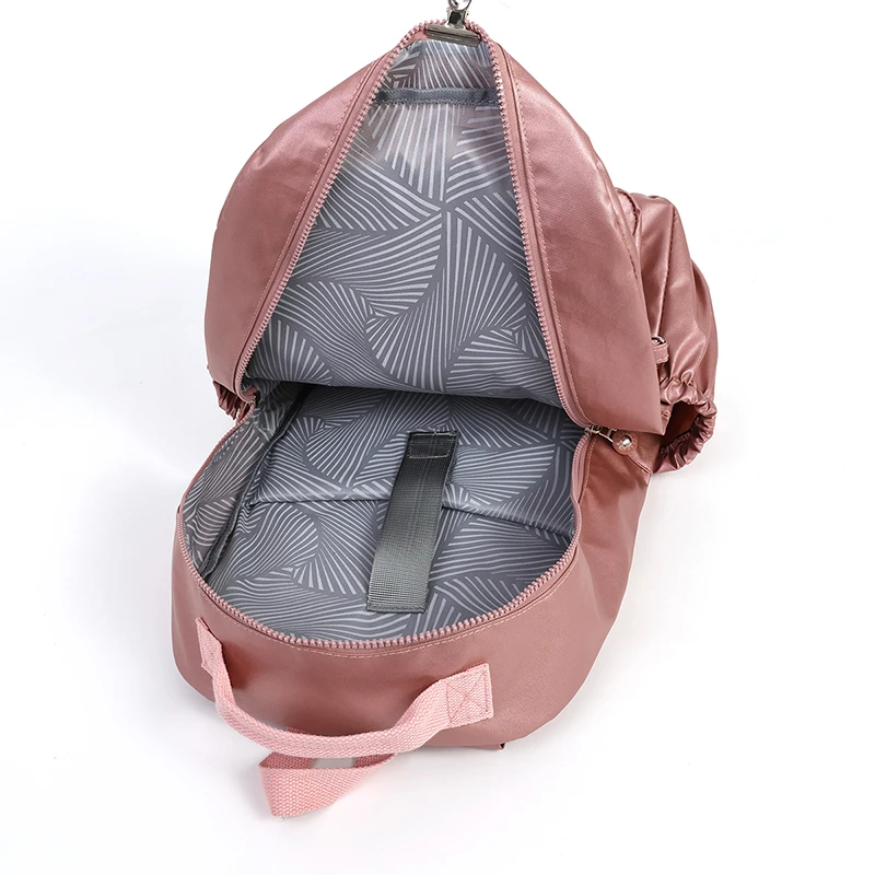 Girls Backpack with Pendant Large Capacity Commuting Hiking Trekking Camping Outdoor Travel Bag Portable Laptop Schoolbag
