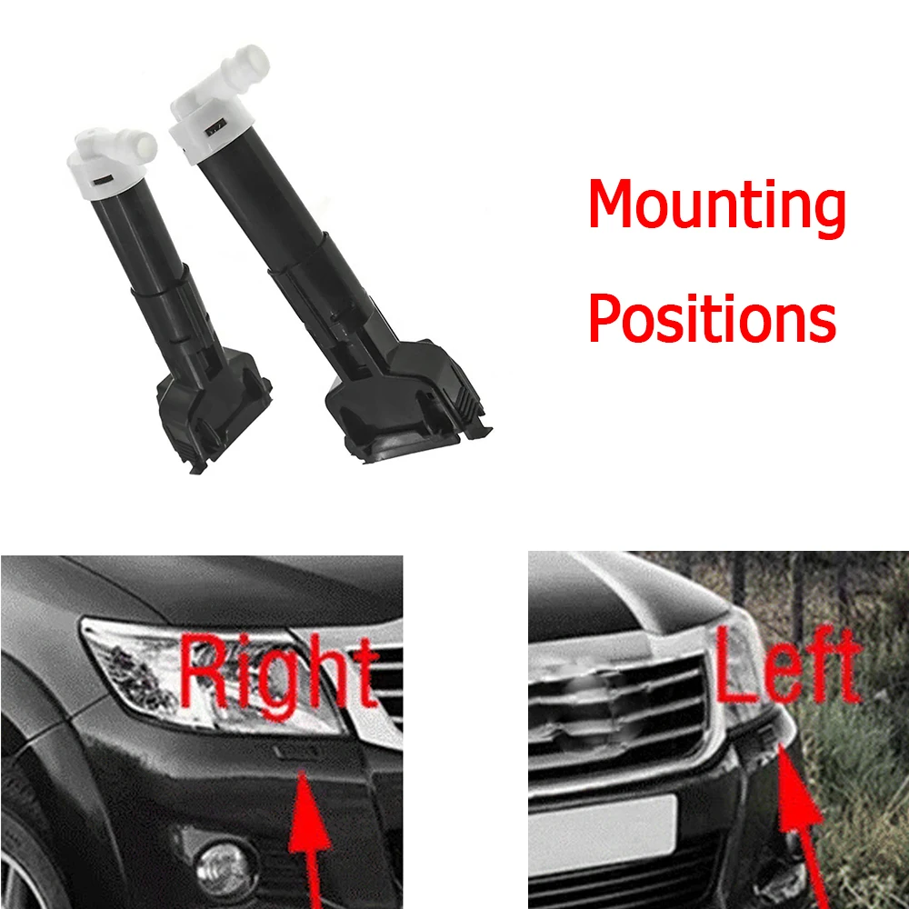 For Toyota Hilux 2011 2012 2013 2014 2015 Car Front Bumper Headlight Headlamp Washer Spray Jet Nozzle Actuator Pump