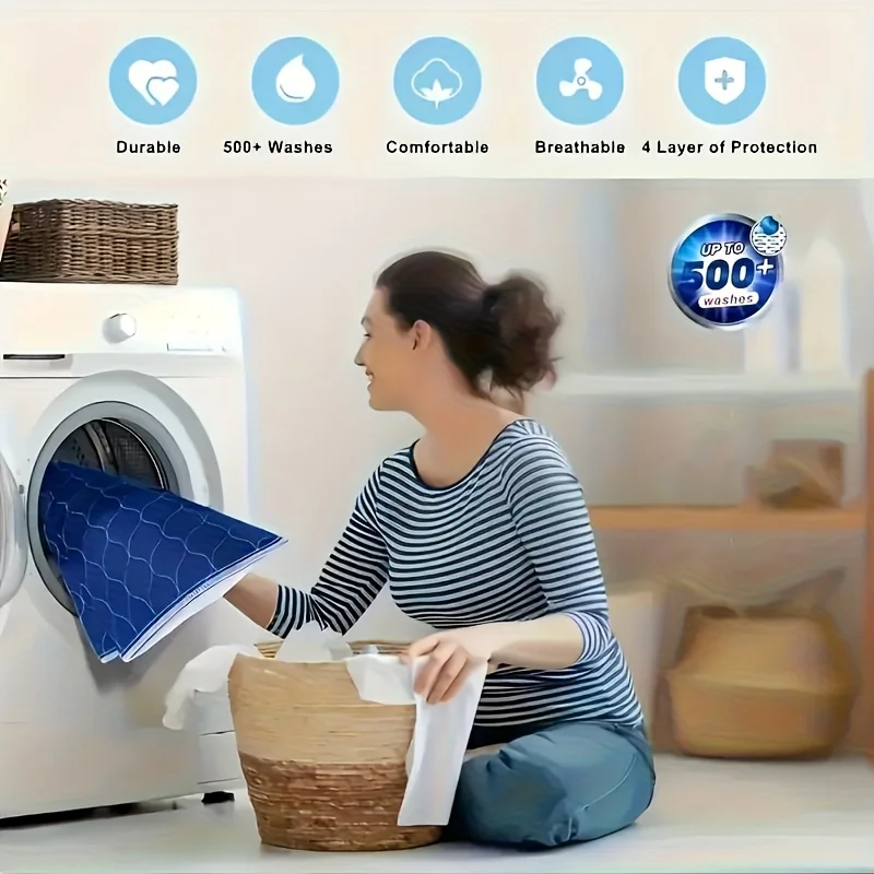 وسادة فاصل البول كبيرة الحجم، وسادة بول ناعمة وصديقة للبشرة للبالغين، وسادة عزل قابلة لإعادة الاستخدام، وسادة مانعة للتسرب قابلة للغسل، وسادة للحيوانات الأليفة