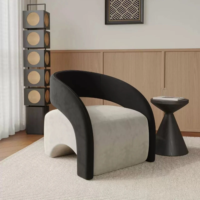 Single Sofa Home Room Lazy Sofa Chair, Balcony Bedroom Casual Tiger Chair